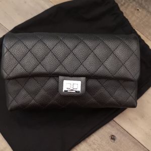 CHANEL Reissue 2.55 Belt/Waist/Bum Bag Caviar Mint